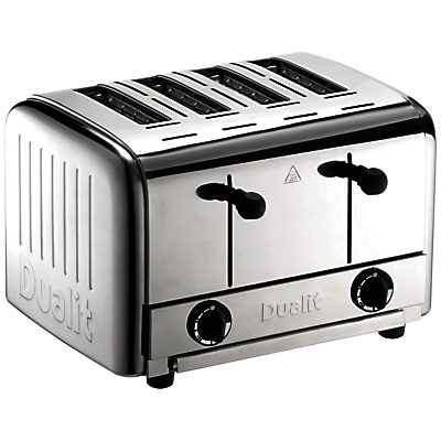 Dualit 49900 4-Slice Pop Up Toaster, Stainless Steel